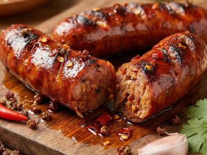 眷村味手工香腸-辣味半斤包裝